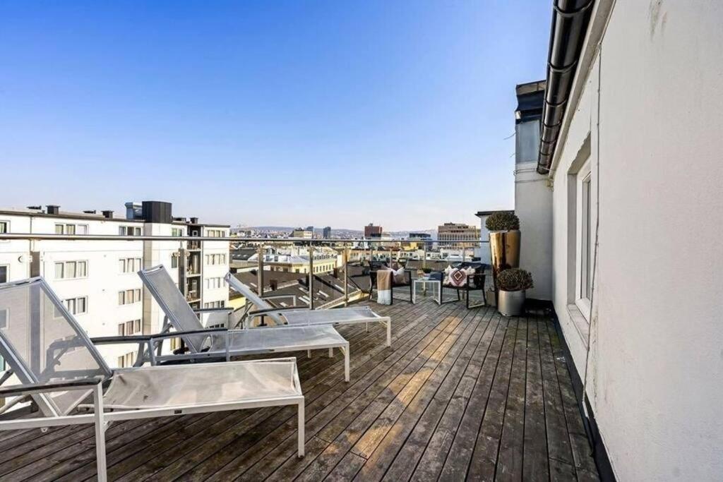 Praktisk 1-Roms Leilighet Oslo Kültér fotó